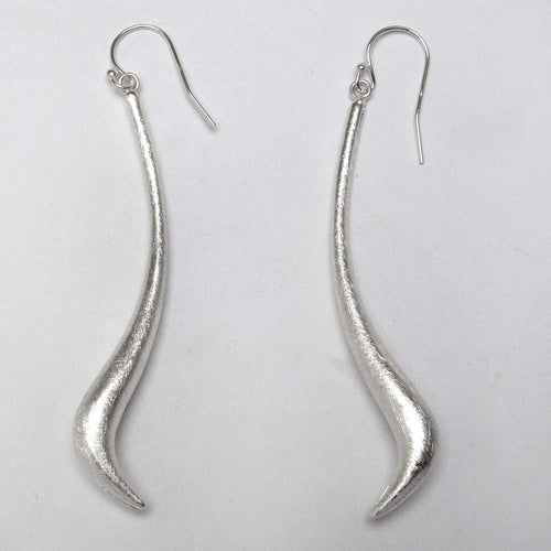Thin Bent Drop Earrings