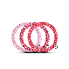 Load image into Gallery viewer, Think Pink Small Hair Ties Set of 3
