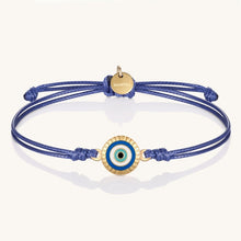 Load image into Gallery viewer, Thread of Protection: I Am Supported and Protected Blue/Yellow Gold
