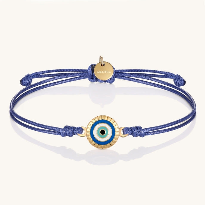 Thread of Protection: I Am Supported and Protected Blue/Yellow Gold