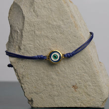 Load image into Gallery viewer, Thread of Protection: I Am Supported and Protected Blue/Yellow Gold
