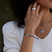 Load image into Gallery viewer, Thread of Protection: I Am Supported and Protected Blue/Yellow Gold
