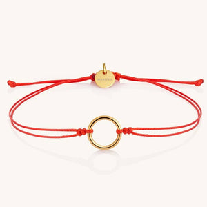 Thread of Unity: My Circle Bracelet - Red/Yellow Gold