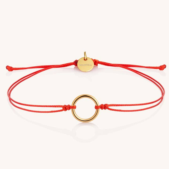 Thread of Unity: My Circle Bracelet - Red/Yellow Gold