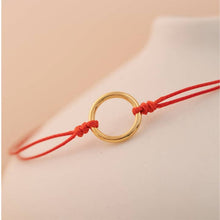 Load image into Gallery viewer, Thread of Unity: My Circle Bracelet - Red/Yellow Gold

