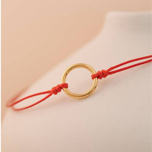 Thread of Unity: My Circle Bracelet - Red/Yellow Gold