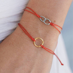Thread of Unity: My Circle Bracelet - Red/Yellow Gold