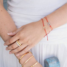 Load image into Gallery viewer, Thread of Unity: My Circle Bracelet - Red/Yellow Gold
