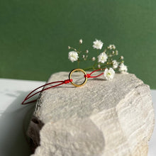 Load image into Gallery viewer, Thread of Unity: My Circle Bracelet - Red/Yellow Gold
