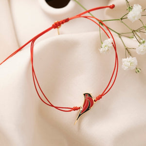Thread of the Red Cardinal: Always in My Heart - Red/Yellow Gold