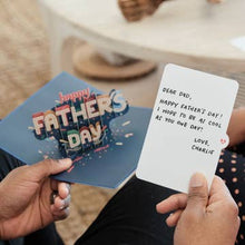 Load image into Gallery viewer, To My Dad: Happy Father's Day Card, Pop-Up Card

