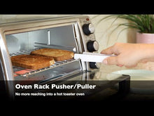 Load image into Gallery viewer, Toaster Tongs with Integrated Oven Rack Pusher/Puller - White
