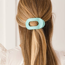 Load image into Gallery viewer, Totally Turquoise Small Flat Round Hair Clip
