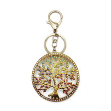 Load image into Gallery viewer, Tree of Life Rhinestone Bling Bag Charm
