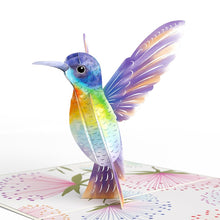 Load image into Gallery viewer, Vibrant Hummingbird Lovepop Card
