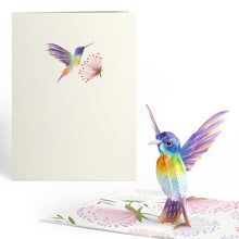 Load image into Gallery viewer, Vibrant Hummingbird Lovepop Card
