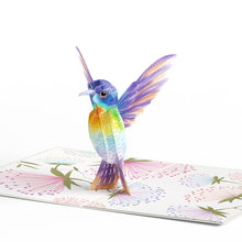 Load image into Gallery viewer, Vibrant Hummingbird Lovepop Card
