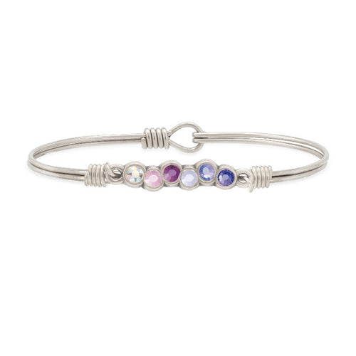 Purple Ombre Starlight Bangle Bracelet