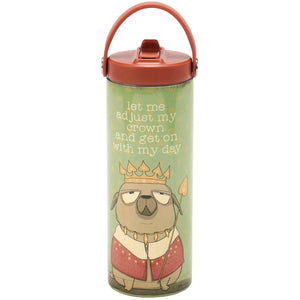 Water Bottle - Let Me Adjust My Crown Get On With My Day Sport Bottle