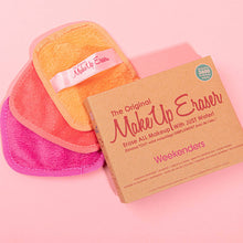 Load image into Gallery viewer, Weekenders Pink 3-Day Travel Set of MakeUp Erasers
