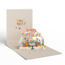 Load image into Gallery viewer, Whimsical Birthday Paperpop® Card  - Assorted
