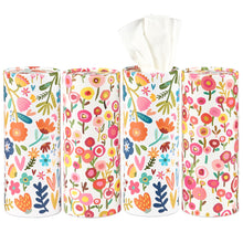 Load image into Gallery viewer, White Floral Tissue Box Set - Car Tissues
