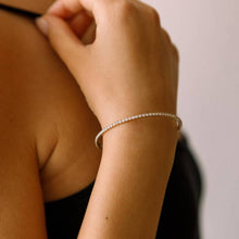 Load image into Gallery viewer, White Opal Classic Crystal Bangle
