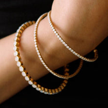 Load image into Gallery viewer, White Opal Classic Crystal Bangle
