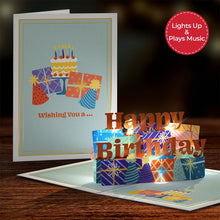 Load image into Gallery viewer, Wishing You a Happy Birthday Music and Lights Lovepop Card
