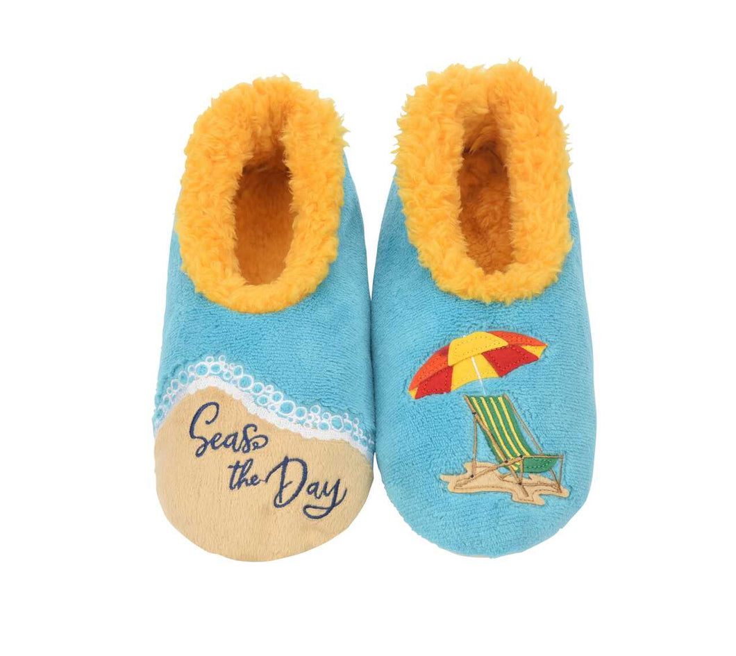 Women's Blue Seas the Day Snoozies - Foot Coverings