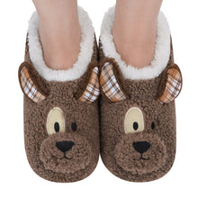 Load image into Gallery viewer, Women's Brown Puppy Barnyard Buddies Snoozies - Foot Coverings
