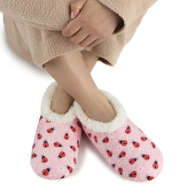 Load image into Gallery viewer, Women's Ladybugs Seaside Garden Snoozies - Foot Coverings
