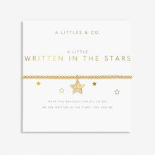 Load image into Gallery viewer, Written In The Stars Stretch Bracelet - Gold Tone Plating
