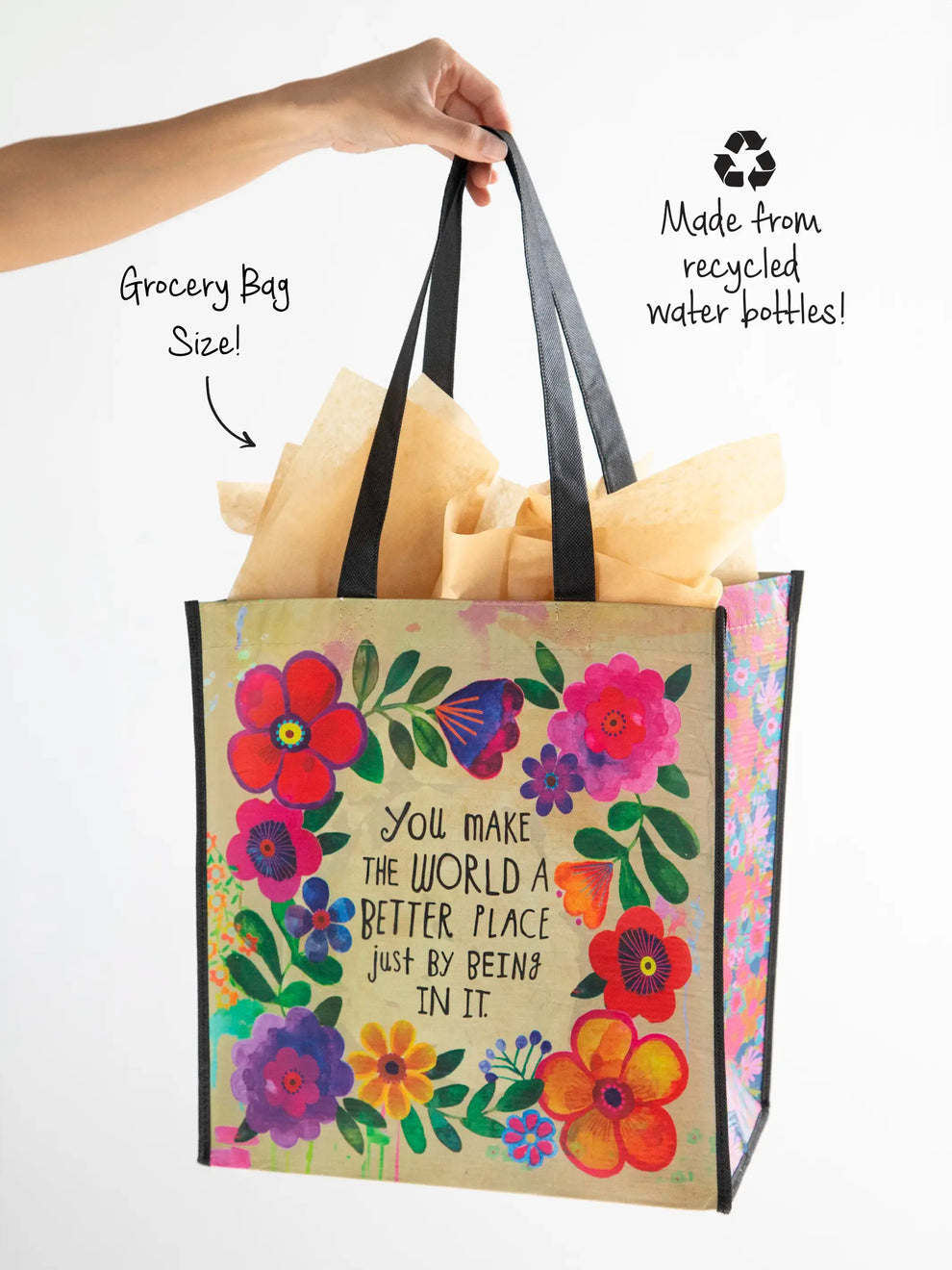 XL Tote - You Make the World a Better Place Happy Bag