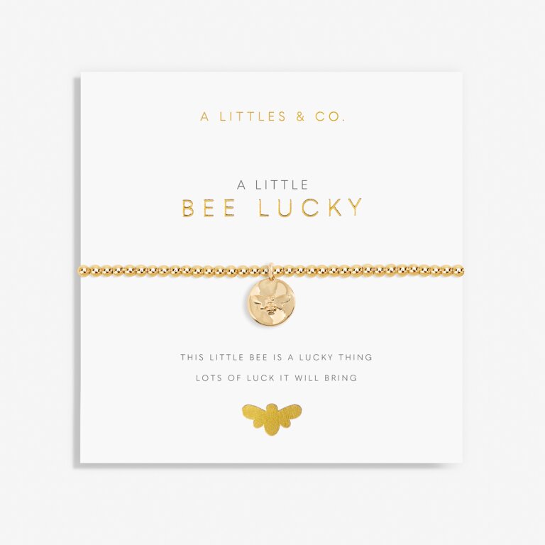 A Little 'Bee Lucky' Bracelet in Gold-Tone Plating