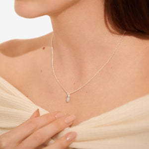 Affirmation Crystal A Little 'Balance' Necklace - Snowflake Jade