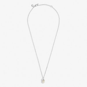 Affirmation Crystal A Little 'Balance' Necklace - Snowflake Jade