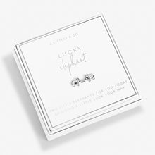 Load image into Gallery viewer, Beautifully Boxed &#39;Lucky Elephant&#39; Earrings in Silver
