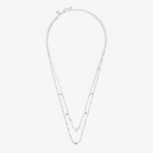 Load image into Gallery viewer, CZ Silver Stacks Of Style Necklace Set
