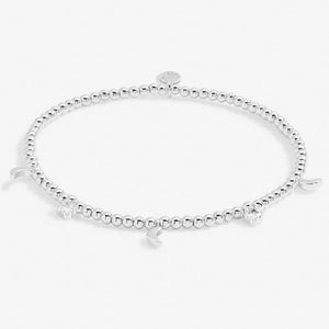 Moon Silver Stacks Of Style Bracelet Set of 2