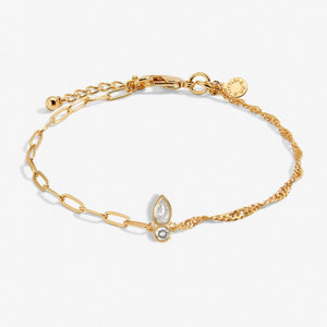 Organic Shape Gold Stacks Of Style Bracelet Set of 2