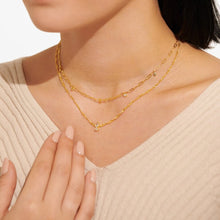 Load image into Gallery viewer, Organic Shape Gold Stacks Of Style Necklace Set
