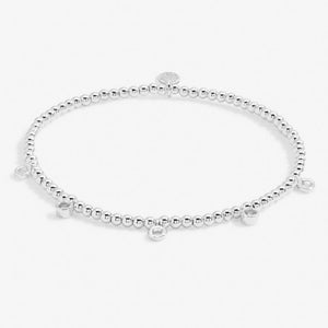 Organic Shape Silver Stacks Of Style Bracelet Set of 2