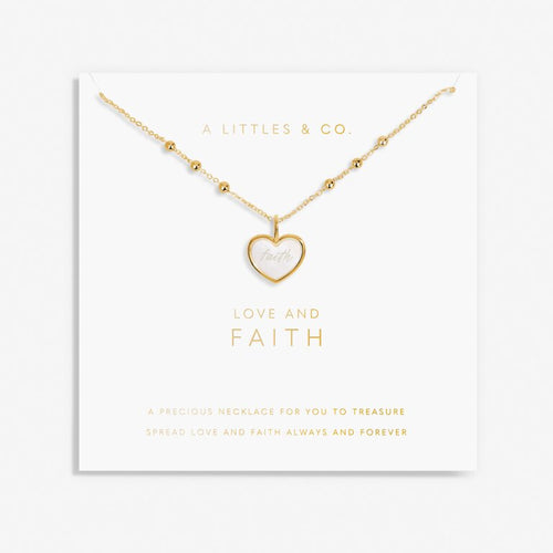 My Moments Love and Faith' Necklace - Gold