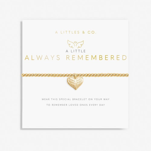 A Little 'Always Remembered' Bracelet in Gold-Tone Plating