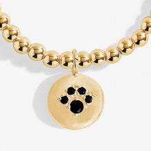Load image into Gallery viewer, A Little &#39;Paw Print&#39; Bracelet in Gold-Tone Plating

