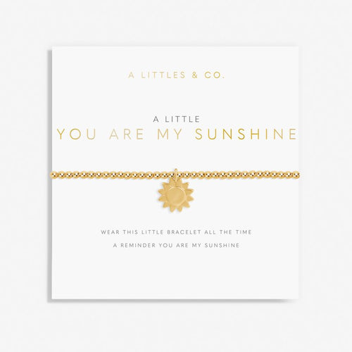 A Little 'You Are My Sunshine' Bracelet in Gold-Tone Plating