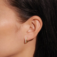 Load image into Gallery viewer, Afterglow Wave Huggies Earrings - Gold
