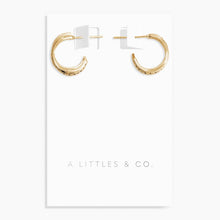 Load image into Gallery viewer, Afterglow Wave Huggies Earrings - Gold
