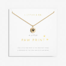 Load image into Gallery viewer, A Little &#39;Paw Print&#39; Necklace  - Gold
